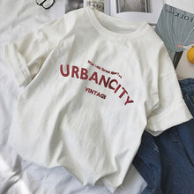 Load image into Gallery viewer, Harajuku Women T-shirts New 2019 Summer Funny Letter Print Hip Hop Loose T-shirt Girls Student Streetwear Casual Lady Tops Tees
